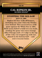 Cal Ripken Jr.  2012 Topps Golden Greats Series Mint Card #GG44

