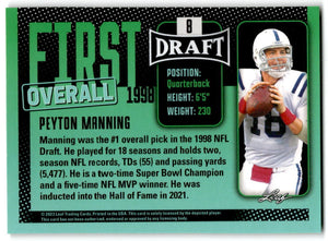 Peyton Manning 2023 Leaf Draft First Overall Series Mint Card #8