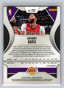 Anthony Davis 2019 2020 Panini Prizm Series Mint Card #222