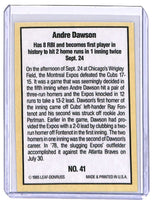 Andre Dawson 1985 Donruss Highlights Series Mint Card #41
