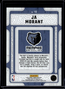 Ja Morant 2023 2024 Panini Donruss Hardwood Masters Series Mint Card #10