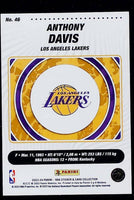 Anthony Davis 2023 2024 Panini NBA Sticker Silver Foil Series Mint Card #46
