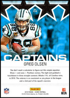 Greg Olsen 2019 Score Captains Series Mint Card #C-6
