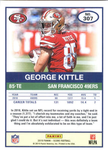 George Kittle 2019 Panini Score Series Mint Card #307