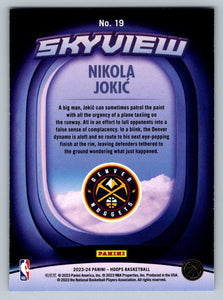 Nikola Jokic 2023 2024 Panini Hoops Skyview Series Mint Card #19
