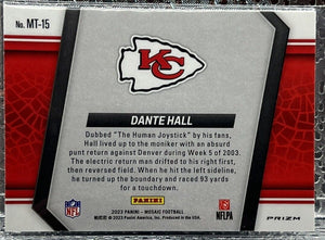 Dante Hall 2023 Panini Mosaic Moments in Time Mint Card #MT-15