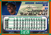 Andre Dawson 1993 Duracell Series Mint Card #3
