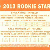 Brock Holt and Kyle McPherson 2013 Topps Heritage Series Mint Rookie Card #74