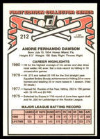 Andre Dawson 1981 Donruss Series Mint Card #212
