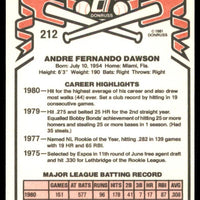 Andre Dawson 1981 Donruss Series Mint Card #212
