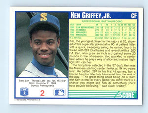 Ken Griffey 1991 Score Series Mint Card #2