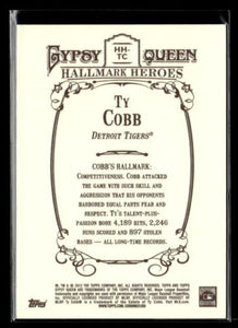 Ty Cobb 2012 Topps Gypsy Queen Hallmark Heroes Series Mint Card #HH-TC