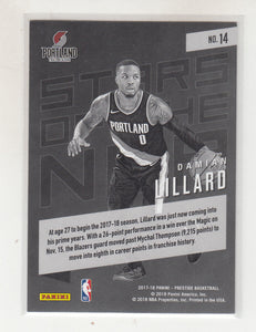 Damian Lillard 2017 2018 Prestige Stars of the NBA Series Mint Card #14