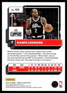 Kawhi Leonard 2022 2023 Panini Donruss Mint Card #123