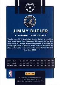 Jimmy Butler 2017 2018 Panini Donruss Series Mint Card #86