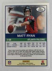 Matt Ryan 2019 Score Gold Series Mint Card #243