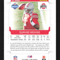 Dwayne Haskins 2019 Panini Score Series Mint Rookie Card #332