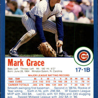 Mark Grace 1990 Sportflics Series Mint Card #15
