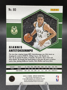 Giannis Antetokounmpo 2020 2021 Panini Mosaic Series Mint Card #80