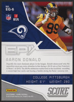 Aaron Donald 2019 Score Epix Game Series Mint Card #EG-6
