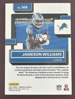 Jameson Williams 2022 Panini Donruss Series Mint Card #308
