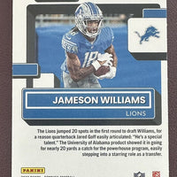 Jameson Williams 2022 Panini Donruss Series Mint Card #308