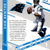 Cam Newton 2018 Donruss Elite Series Mint Card #43