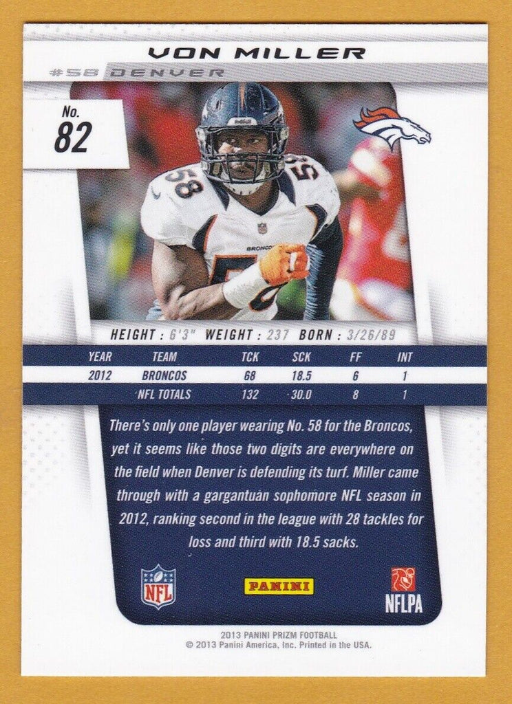 2013 Panini Prizm Von Miller Denver Broncos #82