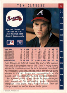 Tom Glavine 1993 Score Card Series Mint Card #15