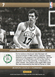 John Havlicek 2012 2013 Panini Hoops Hall Of Fame Heroes Series Mint Card #7