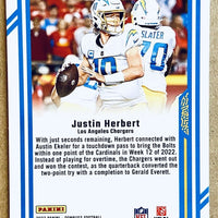 Justin Herbert 2022 Donruss Dominators Series Mint Insert Card #D-9