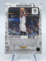 Kyrie Irving 2022 2023 Panini NBA Hoops Highlights Holo Foil Series Mint Card #1
