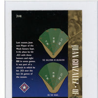 Juan Gonzalez 1996 SP Special FX Series Mint Card #29