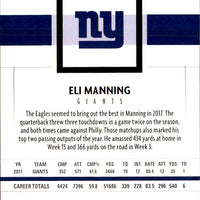 Eli Manning 2018 Panini Series Mint Card #210