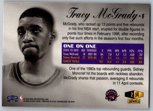 Tracy McGrady 1998 1999 Flair Showcase Passion Showpiece Series Mint Card #56