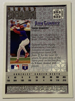 Juan Gonzalez 1996 Topps Finest Sterling Series Mint Card #253
