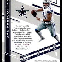 Dak Prescott 2018 Donruss Elite Series Mint Card #1