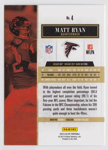 Matt Ryan 2013 Panini Elite Series Mint Card #4