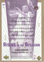 Vince Carter 2003 2004 Upper Deck MVP Rising to the Occasion Series Mint Card #RO6
