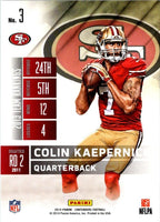 Colin Kaepernick 2014 Panini Contenders Season Ticket Series Mint Card #3
