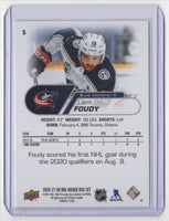 Liam Foudy 2020 2021 Upper Deck NHL Star Rookies Card #5
