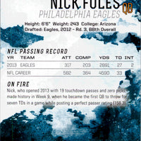 Nick Foles 2014 Topps Fire Series Mint Card #42