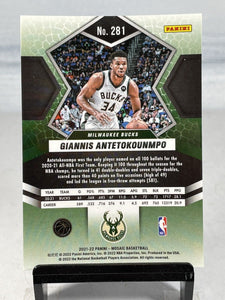 Giannis Antetokounmpo 2021 2022 Panini Mosaic All-NBA Series Mint Card #281