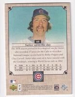 Bruce Sutter 2007 UD Masterpieces Windsor Green Series Mint Card #60
