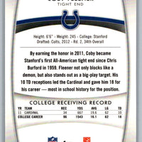 Coby Fleener 2012 Topps Platinum Series Mint Rookie Card #131