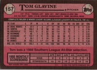 Tom Glavine 1989 Topps Series Mint Card #157
