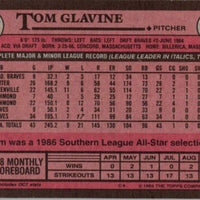 Tom Glavine 1989 Topps Series Mint Card #157