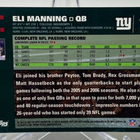 Eli Manning 2007 Topps Chrome Series Mint Card #TC61