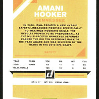 Amani Hooker 2019 Donruss Press Proof Red Series Mint Card #290