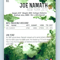 Joe Namath 2014 Topps Fire Series Mint Card #61